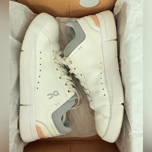 🎀On THE ROGER Advantage white rose women size 7 in good used condition🎀 - Picture 8 of 9